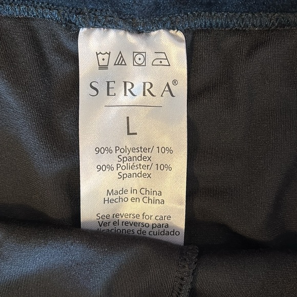 NWOT Serra Black & Green Velvet Leggings Bundle - Size L - Picture 5 of 5